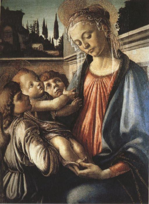 Sandro Botticelli Madonna and Child with two Angels (mk36)